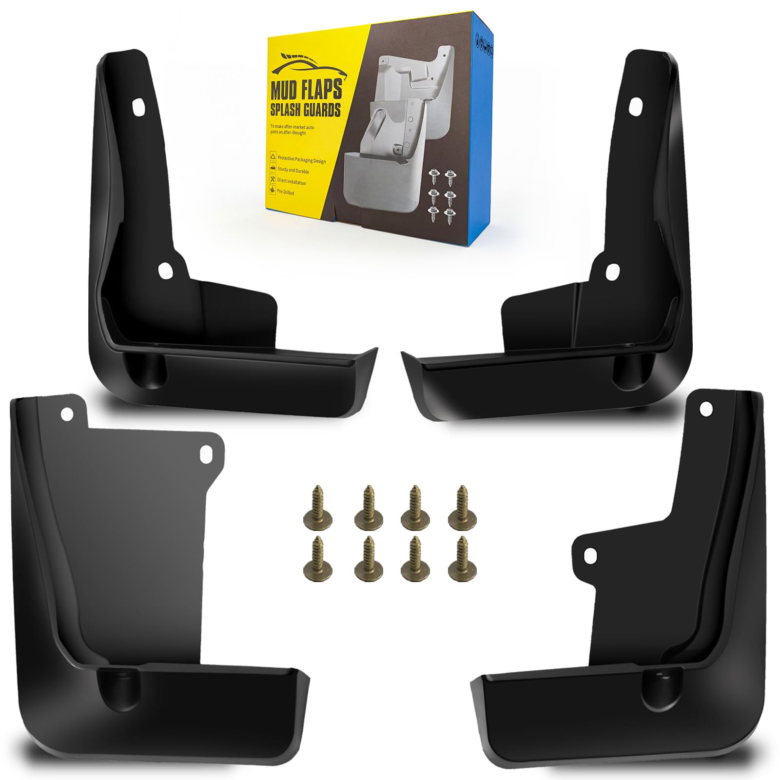 Mud Flaps Fit for 2018 2019 2020 2021 2022 Toyota Camry Sedan (Not Fit SE/XSE), Dedicated Mudguard for Four Seasons Universal Protection, Front and Rear
