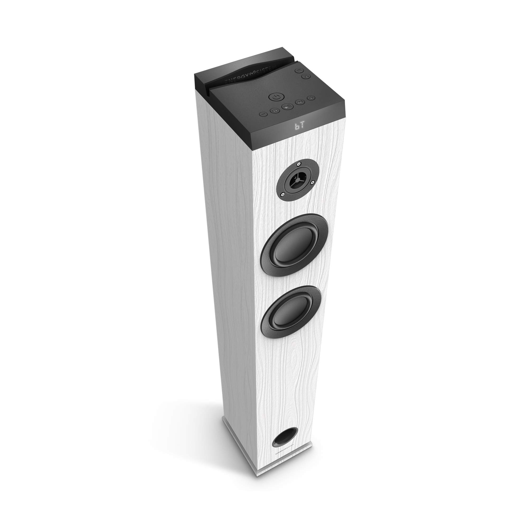 Energy Sistem Tower 5 g2 Ivory (65 W, Bluetooth 5.0, True Wireless Stereo, Radio FM, USB/MicroSD MP3 Player, Audio-in) Blanc