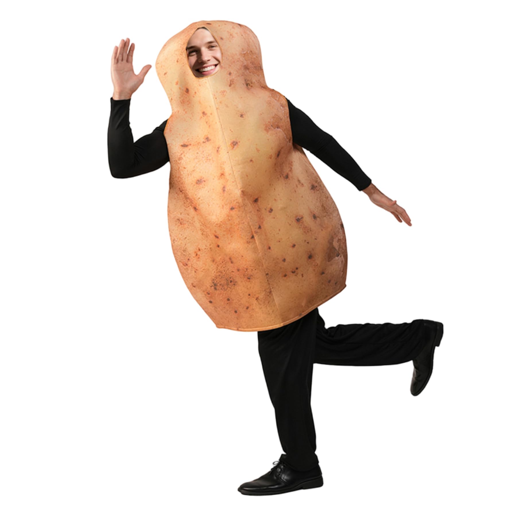 Costume da Patata, Costume da Cibo per Uomini e Donne Adulti di Halloween Gioco di Ruolo da Cibo Divertente per la Festa a Tema Cosplay Halloween Ringraziamento