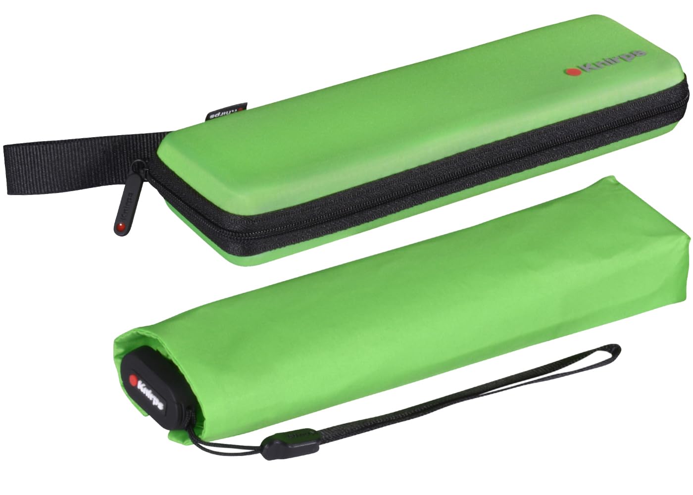 Knirps US.050 Parapluie de poche ultra léger et fin avec étui, vert, 90 cm