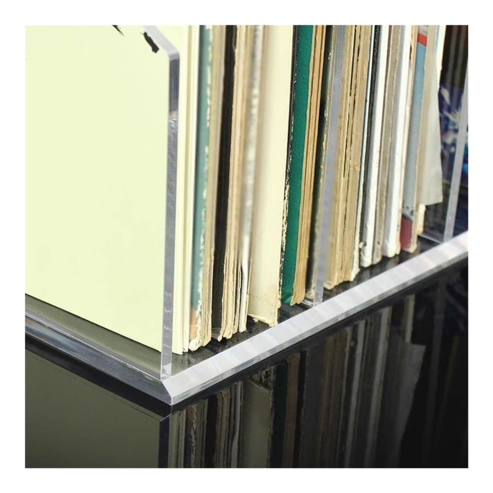 Rack per dischi Scaffale for libri con scaffale for dischi in vinile acrilico a tre livelli