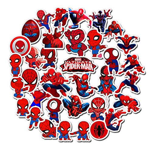 HAOZH Marvel Spiderman Casco monopatín Equipaje Cuaderno Taza de Agua Coche eléctrico Impermeable Personalizado Graffiti Pegatinas 35 Cover
