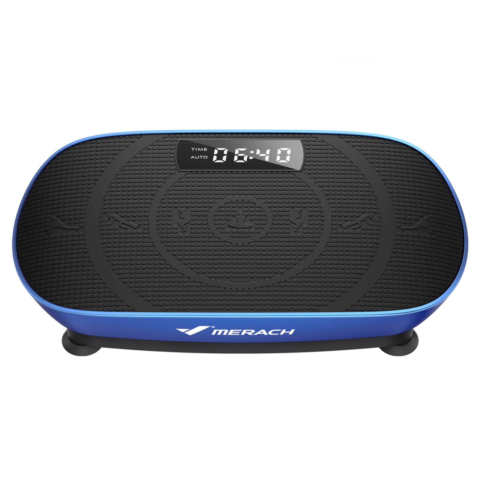 MERACH Plataforma Vibratoria, Potente Plataforma Vibración Muscular para Musculación y Moldeado, Control Automático de Velocidad, Altavoz Bluetooth Incorporado