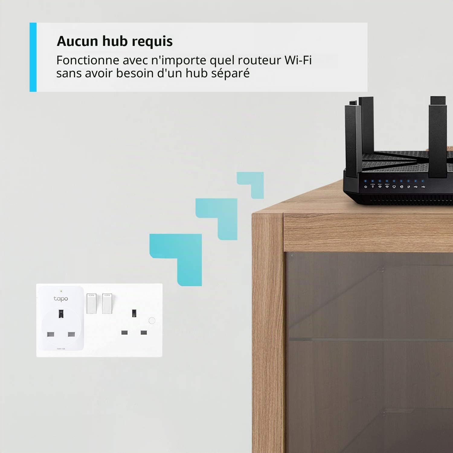 TP-Link – Lot de 4 prises Wi-Fi intelligentes Tapo P100, fonctionnent avec Amazon Alexa (Echo et Echo Dot), Google Home, interrupteur à distance avec minuterie, partage d'appareils, aucun hub requis