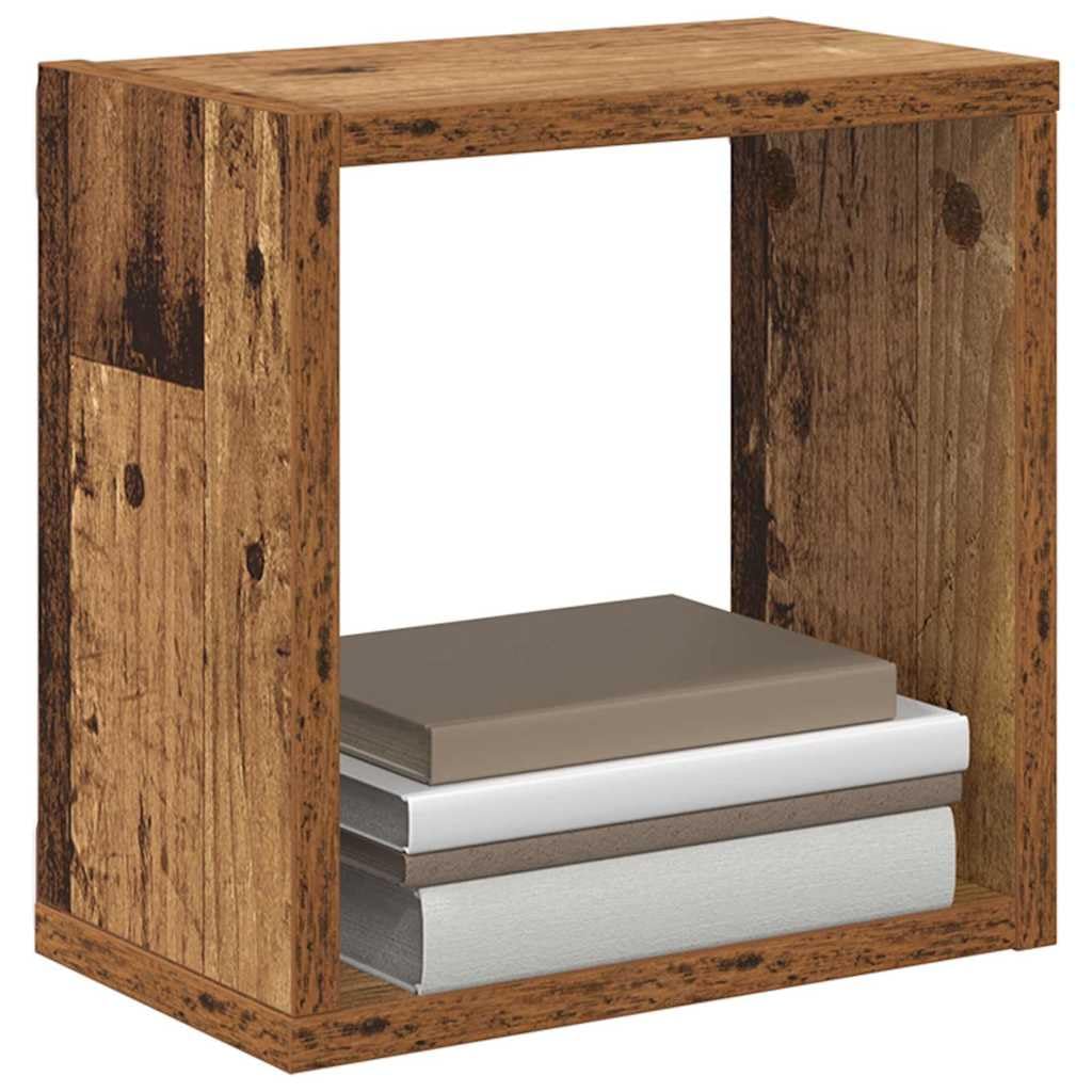 vidaXL Wall Shelves Wall-Mounted 2 pcs Old Wood Engineered Wood