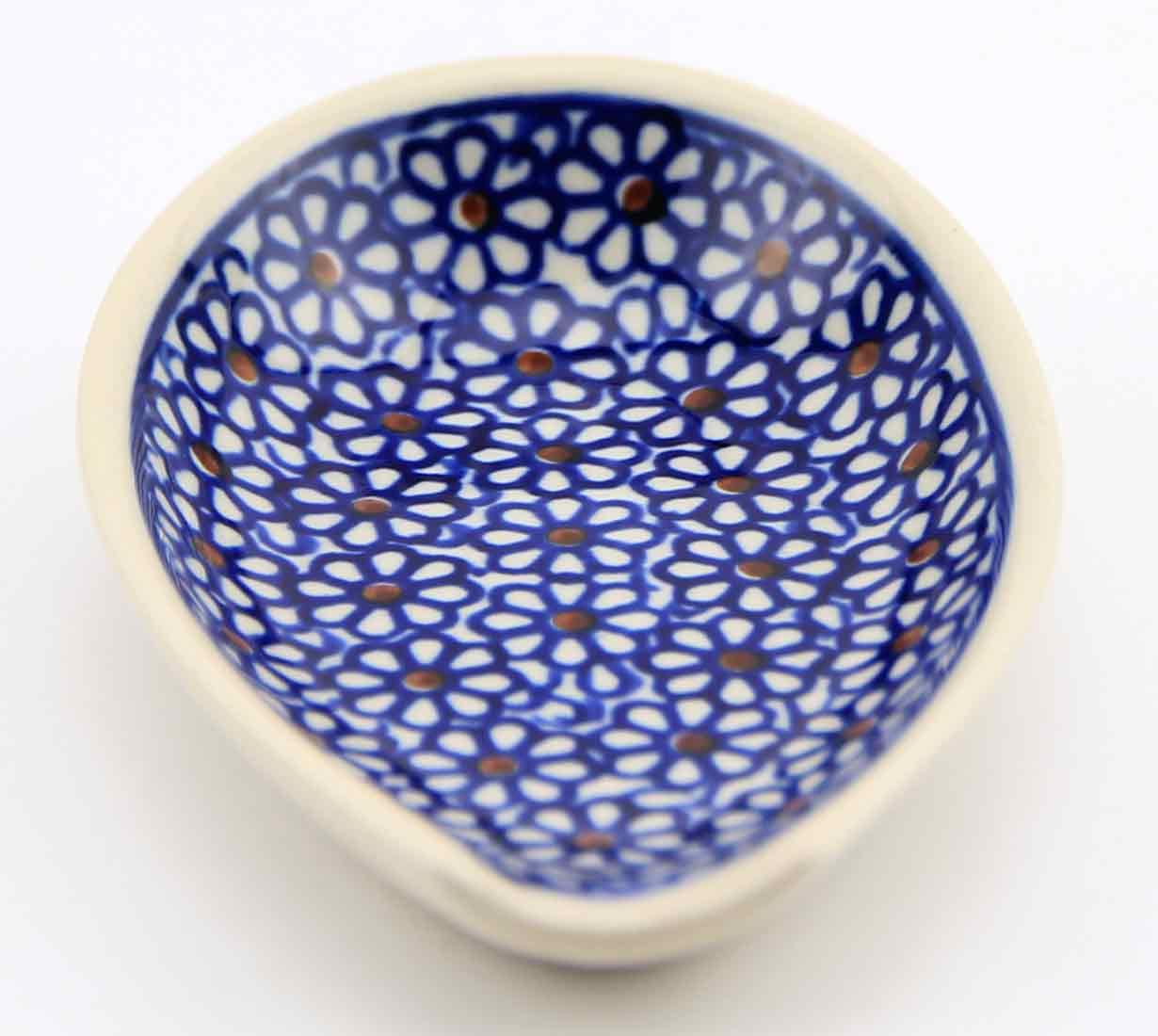 Polish Pottery Market 5 in. Long Handmade by Zaklady Boleslawiec Poland, Cute Spoon Rest for Stovetop, European kitchen décor, Ladle Holder