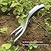 Garden Hand Cultivator with Broad Claw, Hand Rake for Weeding and Turning Soil, Scratch Tool Loosens Soil and Rips Out Weeds, Ergonomic Grip with Bend Proof Aluminum Design