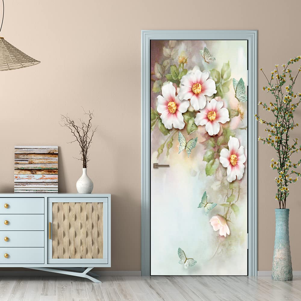 3D Türtapeten Waldmotiv 95x215 Cm - Selbstklebend & Entfernbar