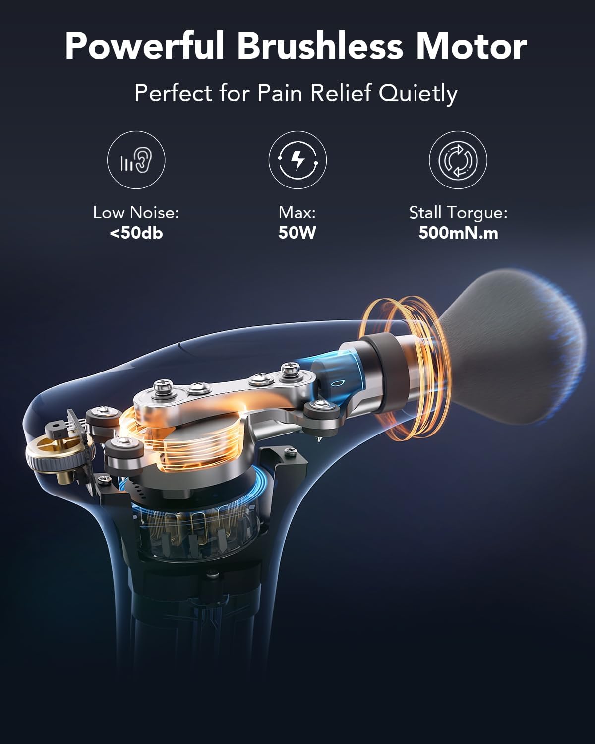 SKG Mini Massage Gun Deep Tissue for Women Men, FSA and HSA Eligible Birthday Gift for Women Men, 10mm Portable Percussion Massage Gun with Carry Bag, Handheld Muscle Massager for Pain Relief, FS700