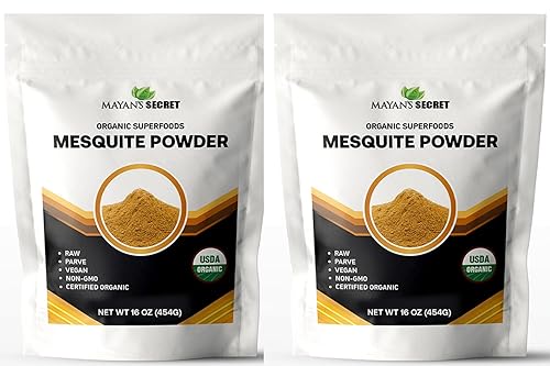 Miniatura 4 de Mesquite Powder USDA certificado sin OMG proteína vegana superalimento fibra natural perfecto para batidos y hornear 16 onzas