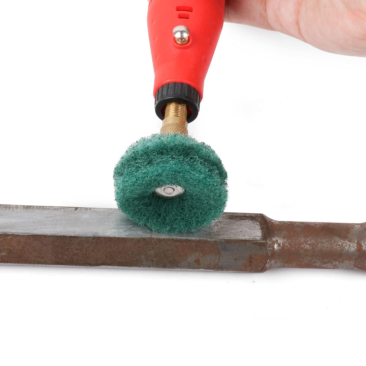 1-1/2 inch Abrasive Wheel Buffing Polishing Wheel Set with 1/8inch Shank for Rotary Tool 80 150 240 300 Grit (38mm) 40Pcs