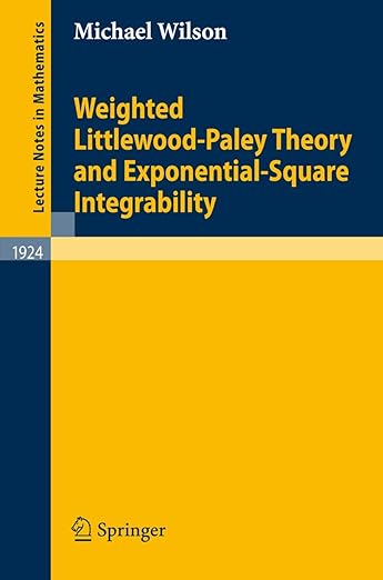 Weighted Littlewood-Paley Theory and Exponential-Square Integrability (Lecture Notes in Mathematics, 1924) - Michael Wilson