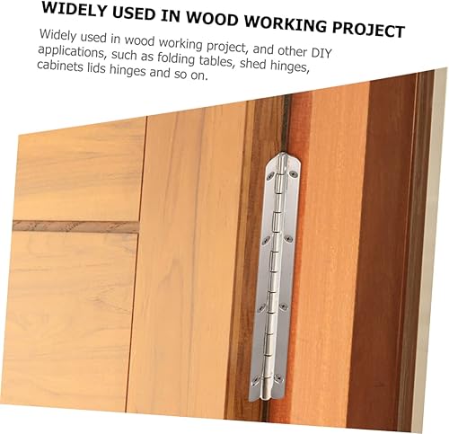 Miniatura 2 de SOLUSTRE Bisagra de piano plegable de 180 piezas, bisagras continuas para gabinete, decoración de mesa, decoración del hogar, decoración de ventana,