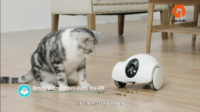Smart Pet Camera, GULIGULI Movable Companion Robot for Pets, Dog Treat Camera, 1080P Full HD WiFi Pet Camera with Phone App, Night Vision, 2-Way Audio, No Monthly Fee (2.4G WiFi ONLY) - image 8