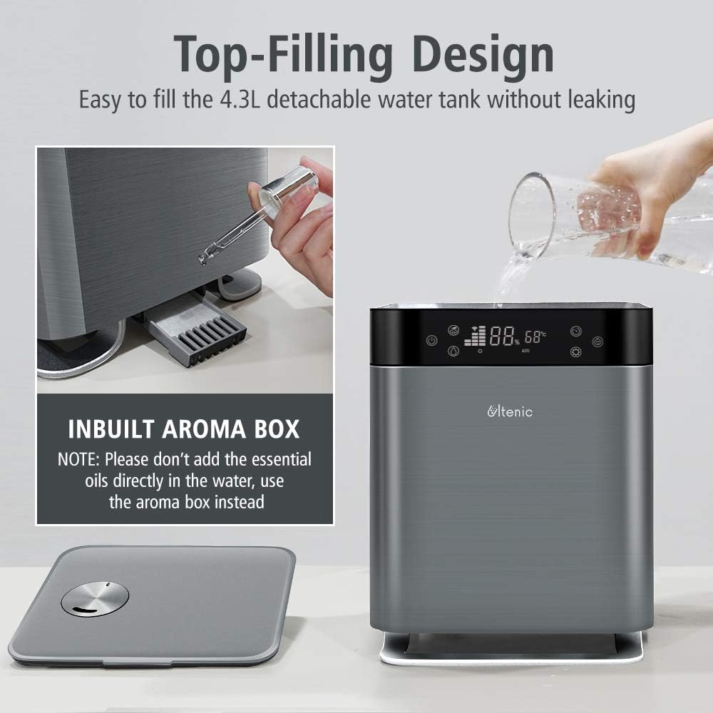 Ultenic H8 Humidifier with Top-Filling Design and Aroma Box