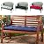 Indoor/Outdoor Bench Cushion, Cotton, for Garden Furniture, Loveseat Cushion, 51.2"x19.7" Patio Wicker Seat Cushions for Lounger Bench (Navy Blue),