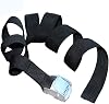 na Black Tie Down Strap Strong Ratchet Belt Luggage Bag Cargo Lashing with Metal Buckle Color : A, Size : 3m