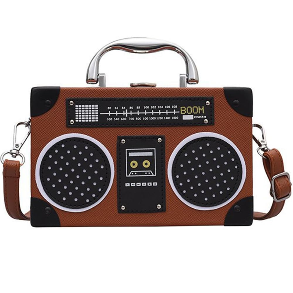 Newphoria P40 Women brown radio design Sling PU Leather Shoulder Bag with PU Strap (B0CLJKXT1P) Amazon Price History, Amazon Price Tracker