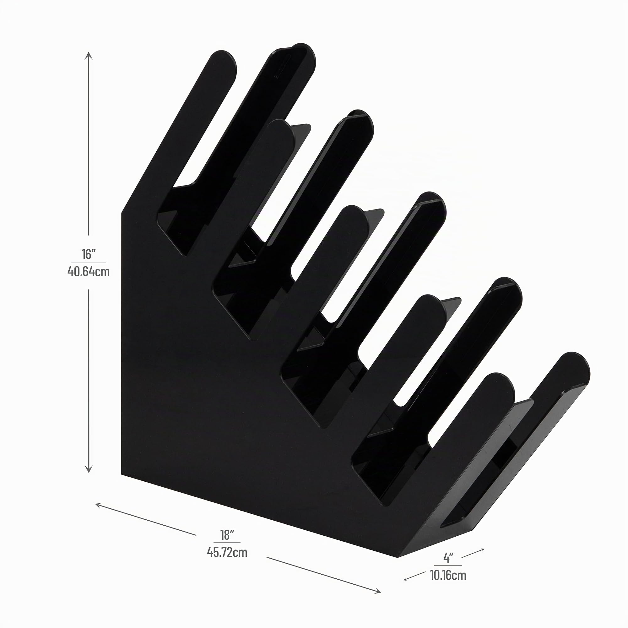 Mind Reader 4ACUPHOLD-BLK Dispensador de tapa, barra de café organizada para encimera, taza de bebidas, cocina, sala de descanso, 4 pulgadas de largo x 18 pulgadas de ancho x 16 pulgadas de alto, 4