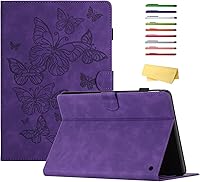 Vista 10 de Funda para tablet Yaxa Fire HD 8 y Fire HD 8 Plus (12ª/10ª generación, versión 2022/2020) de 8 pulgadas con soporte, soporte para lápices