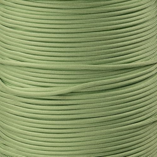 Paracord Planet Green 550 Paracord – All Our Solid Shades of Green in One Spot – Sizes Range from 10’-1000’ – Matcha Latte