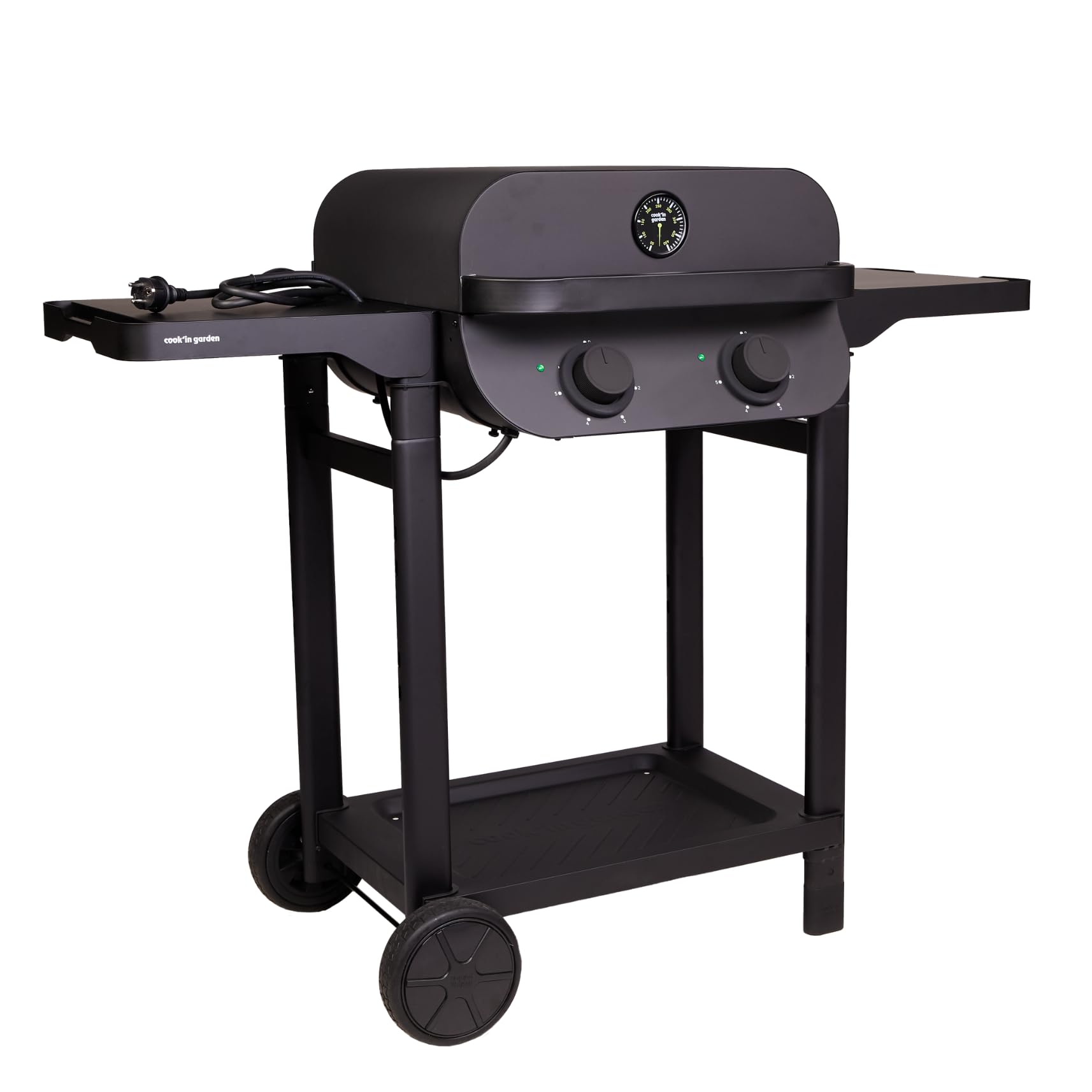 Cook'in Garden - Flavo 50 SC Élec, Barbecue Électrique, Résistance en Inox 2500 W, Thermomètre intégré, Montage facile en 15 minutes, Jusqu'à 10 convives, Utilisation extérieure