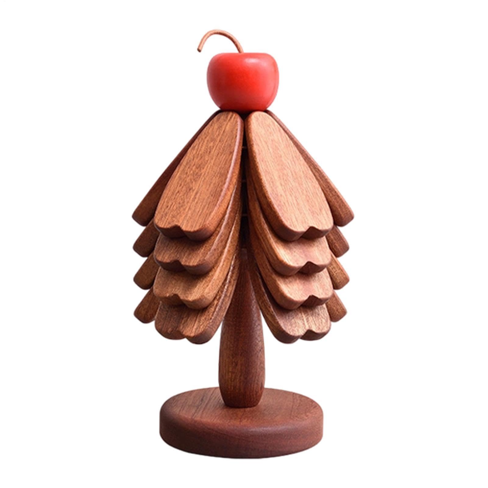 Dessous de Plat en Bois Accessoire de Cuisine Résistant à la Chaleur et