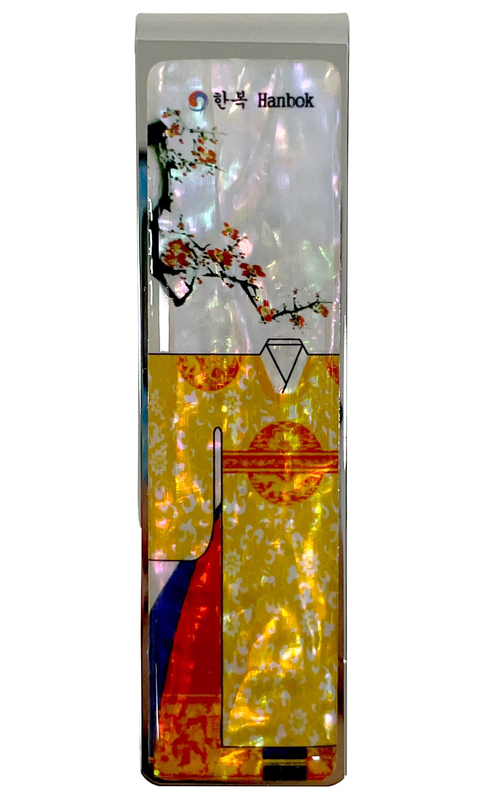 Mother of Pearl Money Clip Wallet Credit Card Slim Bussiness Card Stainless Steel Holder Noble Gift Collection