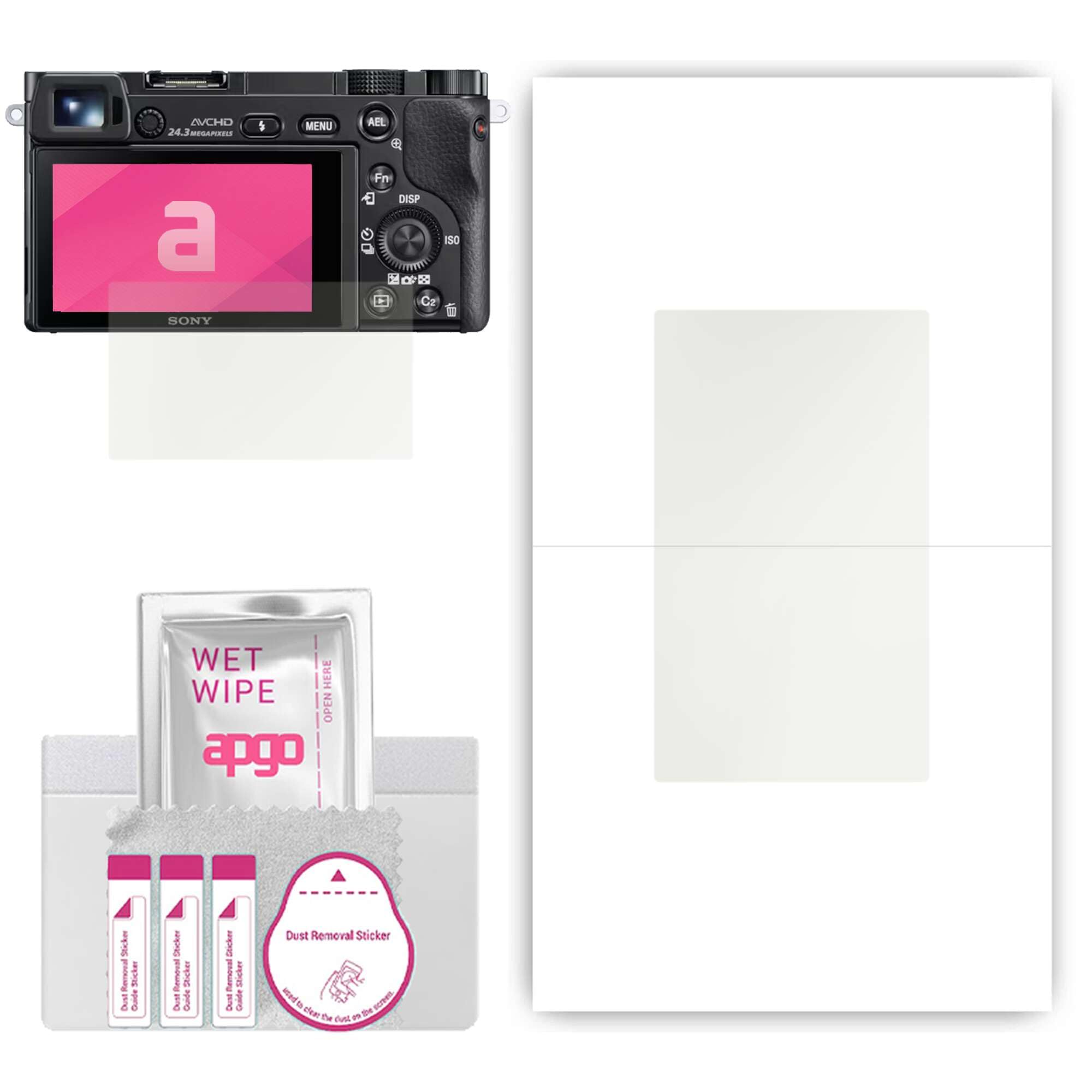 apgo MATTE Hydrogel Screen Protector for Sony A6000, folia hydrożelowa, z warstwą pozycjonującą, łatwa instalacja