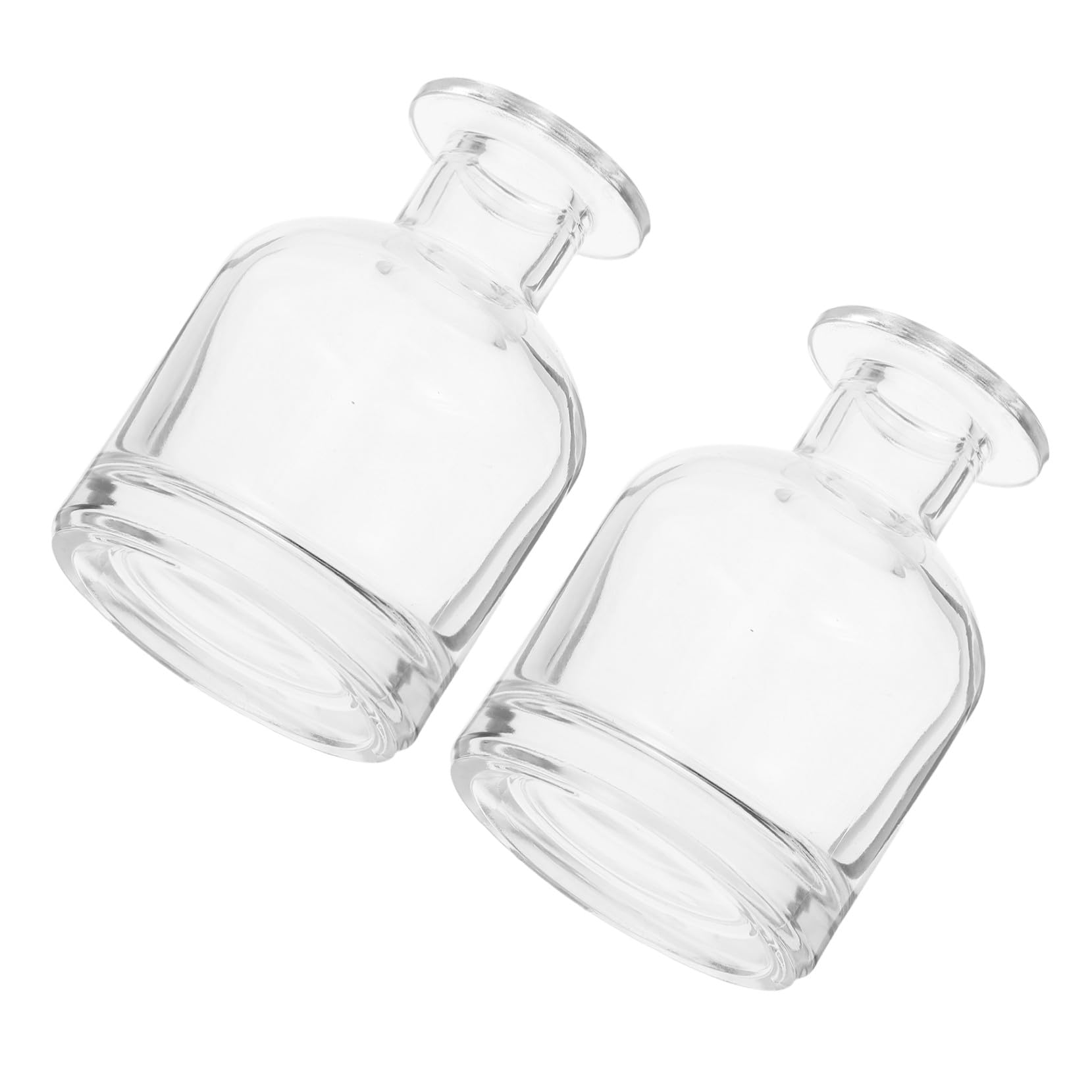 4 Stck. Glas Diffusor Flaschen Leere Nachfüllbare Aromatherapie Raumduft Behälter aus Robustem Glas mit Gleichmäßiger Duftverteilung und Einfacher Reinigung für Zuhause und Büro