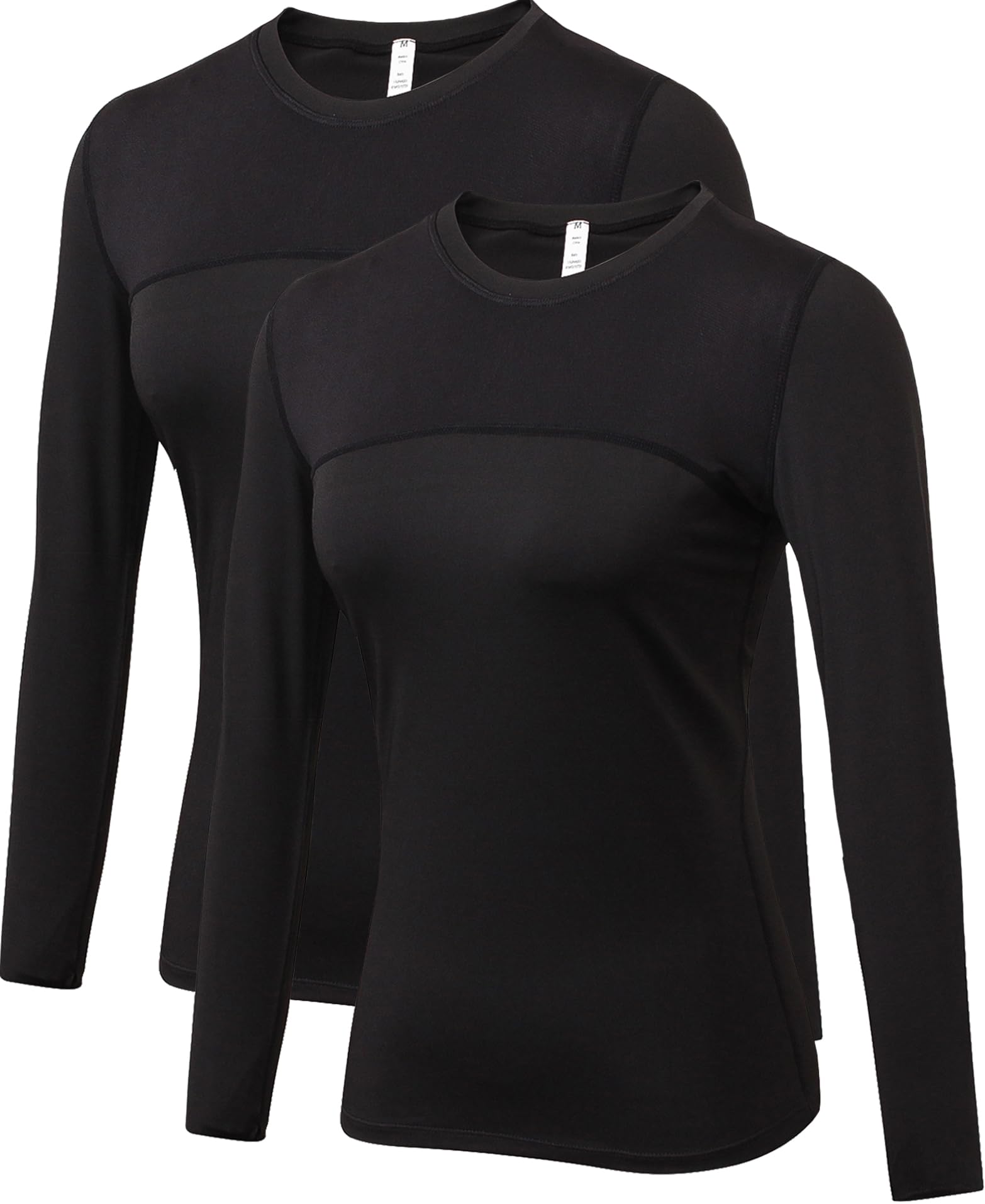 Women's Sun Protection Compression Shirts UPF 50+ Long Sleeve Workout T-Shirts Rash Guard Athletic Tops