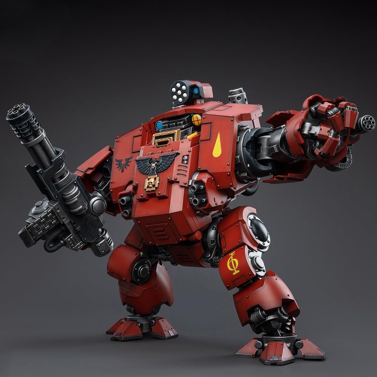 TOYVERSE JOYTOY 1/18 Actionfigur Warhammer 40.000, Blood Angels Redemptor Dreadnought Lorenzo Gabrata, Mobile Gelenke Charaktermodell, 15 Jahre und älter
