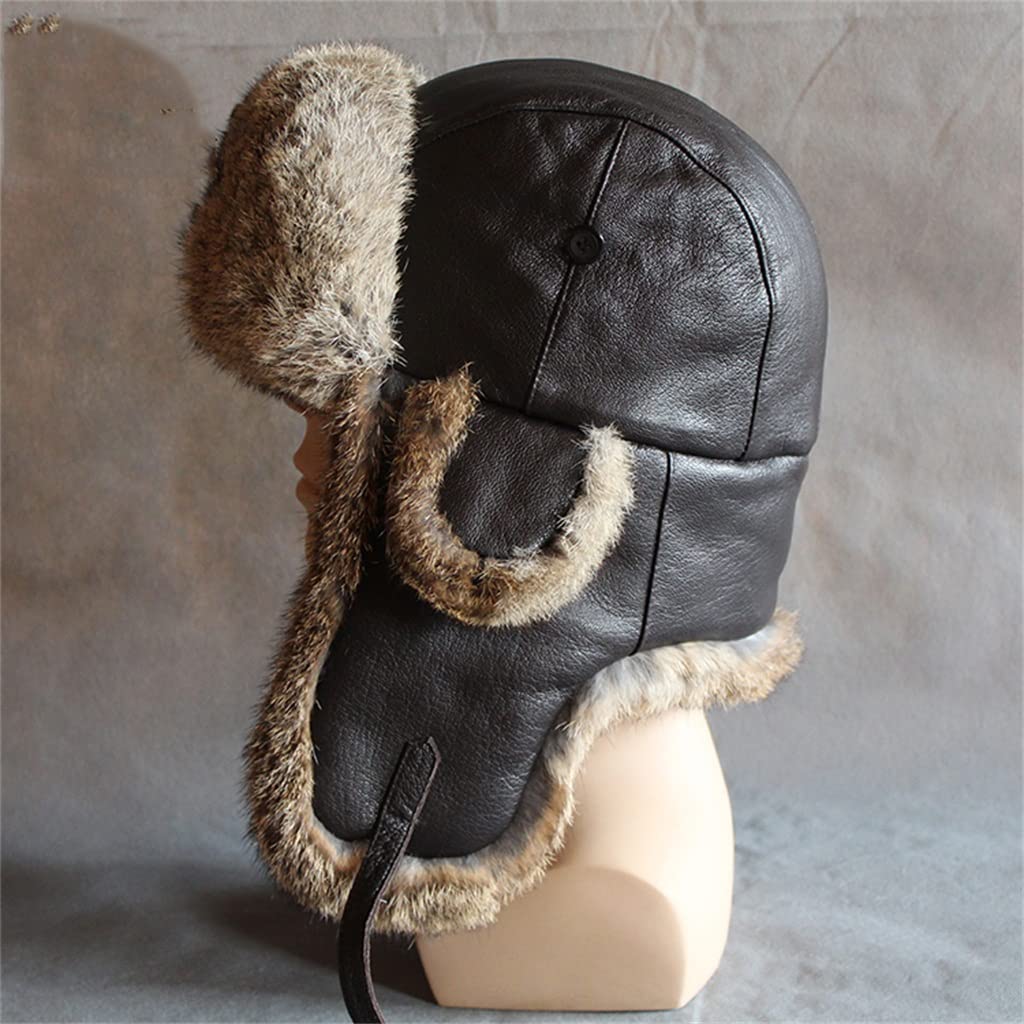 Weibliche Winter-Thunderbolt-Mütze, verdickter Radfahren-Gehörschutz Plus Fleece-Plüsch-warme Mütze (D 6 7/8)