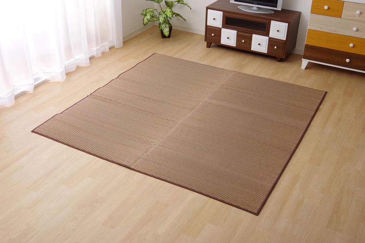 イケヒコ　い草ラグカーペット 『Fソリッド』 ライトブラウン Amazon｜イケヒコ・コーポレーション い草ラグ カーペット 3畳 国産 F