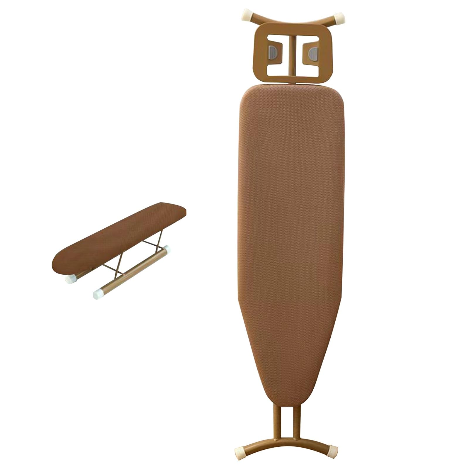 Tabla de Planchar Plegable de 8 Alturas Ajustables, Mesa de Planchar Grande de Pie con Soporte para Plancha y Soporte para Mangas, Compacta y Ahorra Espacio