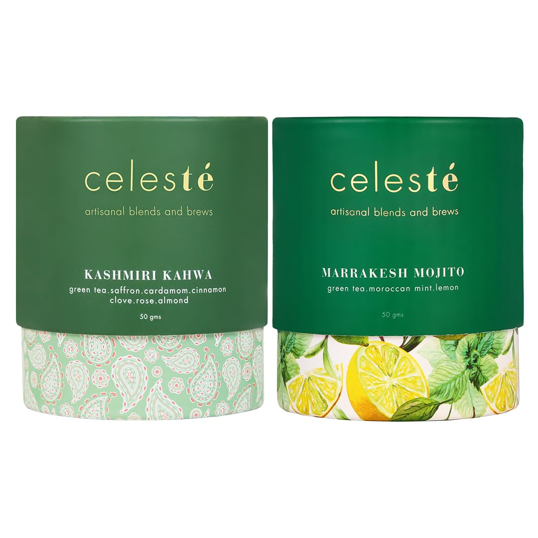 See full amazon price history chart for CelesTé - Exotic Green Tea Combo (Pack of 2) | Kashmiri Kahwa & Marrakesh Mojito | 100% Natural Loose leaf Tea CelesTé - Exotic Green Tea Combo (Pack of 2) | Kashmiri Kahwa & Marrakesh Mojito | 100% Natural Loose leaf Tea (B0D29GPSXC) Amazon Price History, Amazon Price Tracker