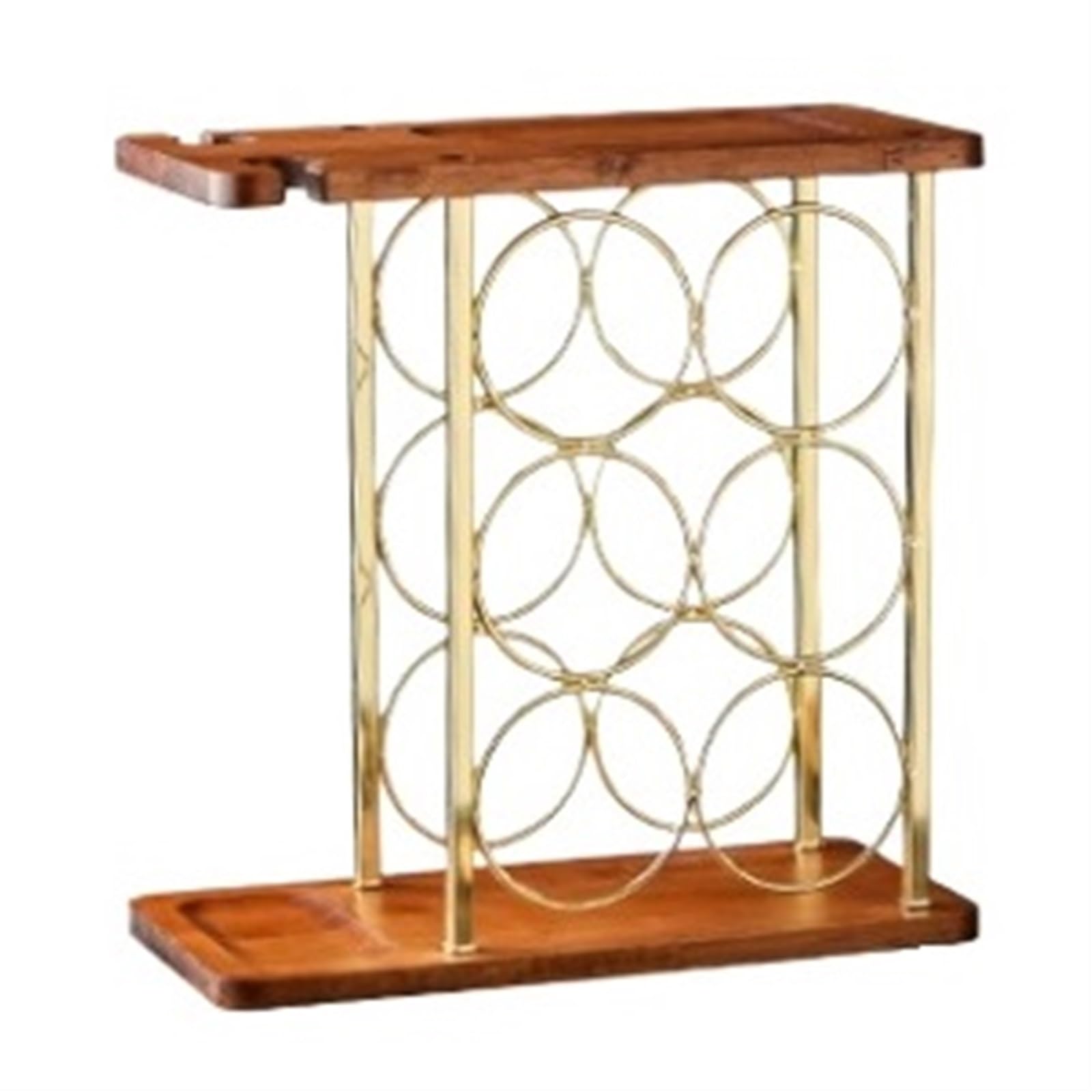 Moderno portabottiglie rosso – Elegante portabottiglie & vetrina per la casa – salvaspazio bottiglia di vino (34,5 x 34,5 x 16,5 cm) – perfetto per gli amanti del vino