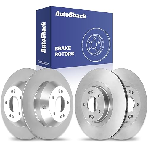 AutoShack Front & Rear Brake Rotors | Replacement For 2014-2020 Kia Sorento 2013-2018 Hyundai Santa Fe Sport 2013-2019 Santa Fe XL 2.0L 2.4L 3.3L V6 AWD FWD | 4-PC Set