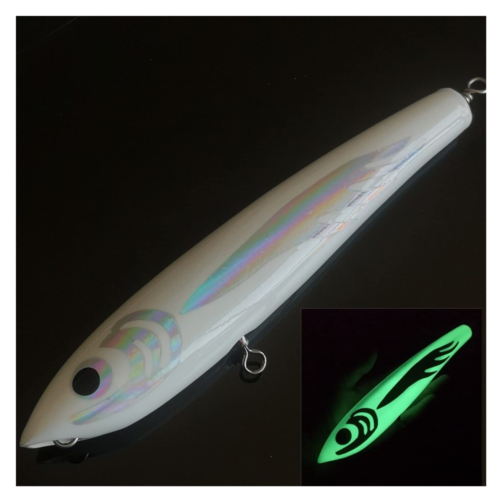 XILILHC 3 PZ Acqua Salata Big Game Esca di Legno 22 cm/18 cm 120 g/70 g Richiamo di Pesca A Traina Matita di Mare Profondo Pesca in Barca Esca Artificiale richiamo di Pesca