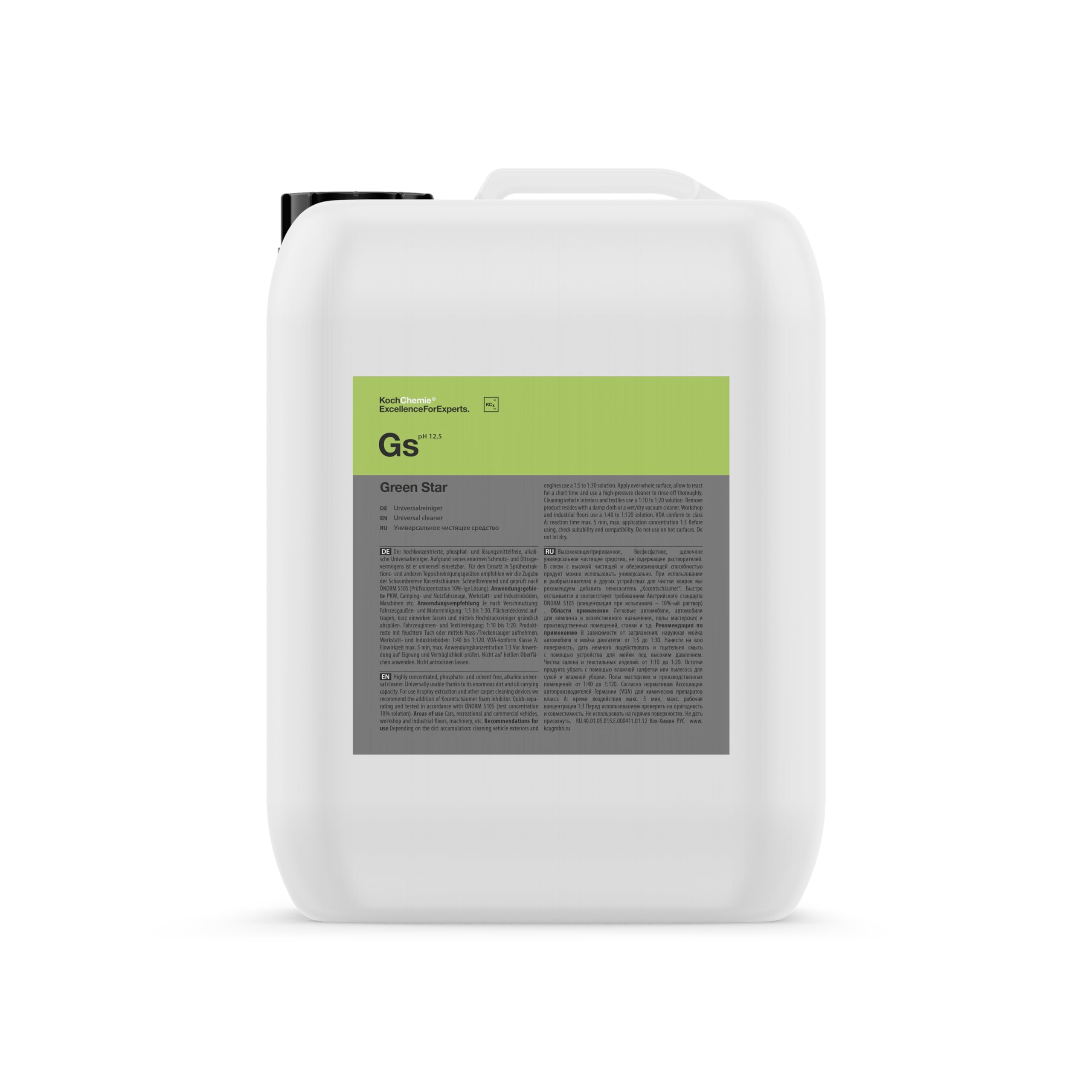 KOCH CHEMIE - Gs Green Star - Limpiador universal - Limpiador universal 5L