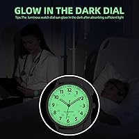 Vista 4 de Reloj de enfermera para mujer, resistente al agua, analógico, de silicona, con segundero, reloj de enfermería Oro rosa