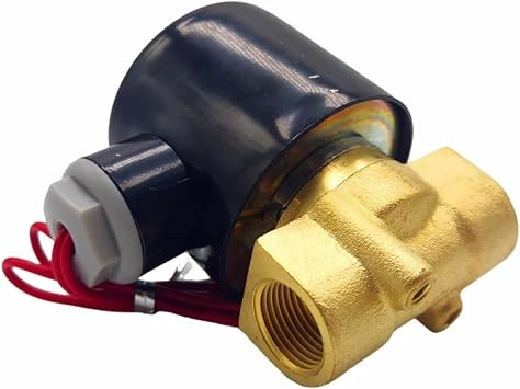 Solenoid Valve Normally Closed Brass DN06/08/10/15/20/25 1/4"" 3/8"" 1/2"" 3/4"" 1"" 12V 220V 24v Pneumatic for Water Oil Helium GasG-110V-COPPER Body