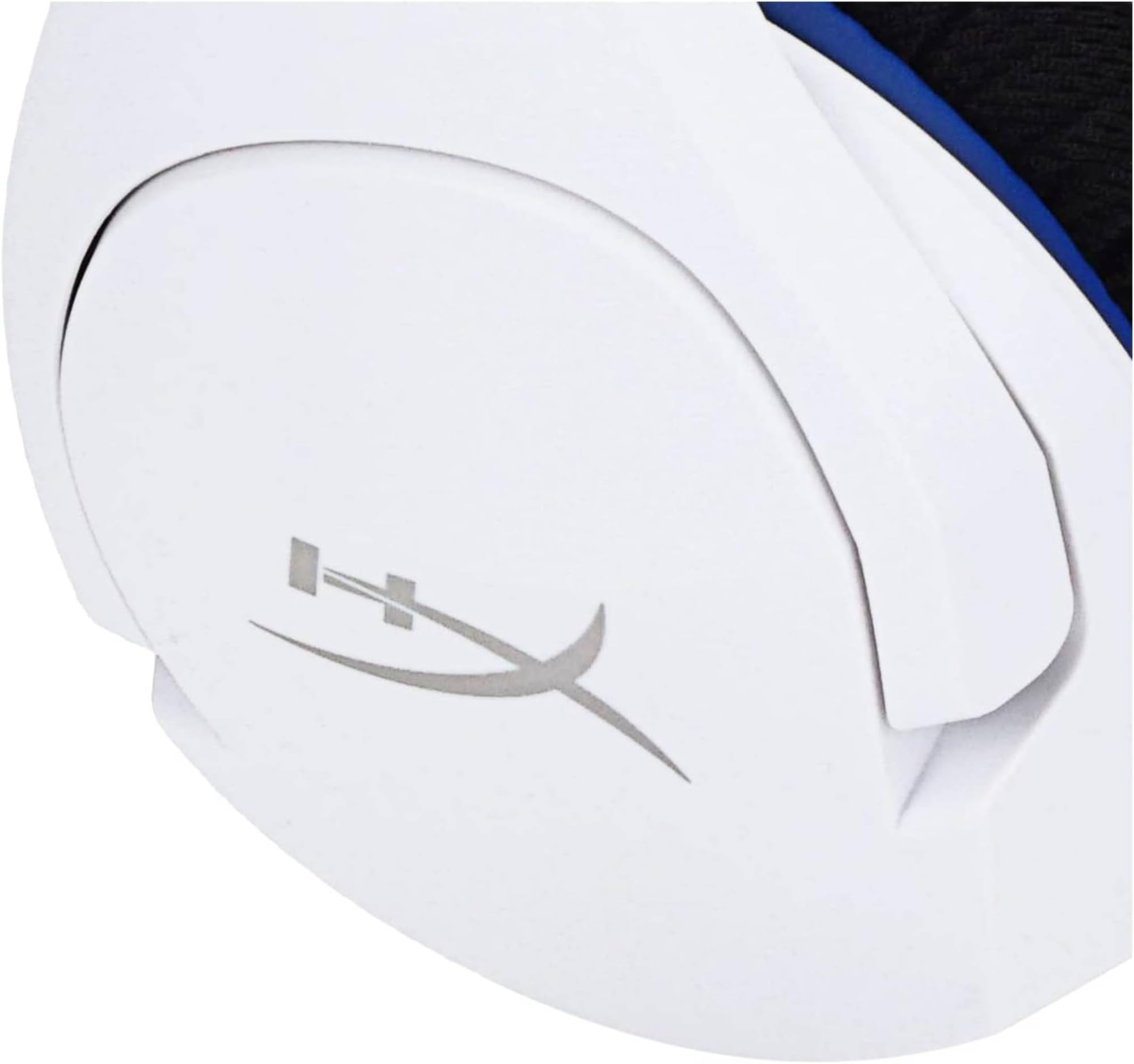 HyperX Stinger Core, Cuffie da Gaming senza Filo, Connessione a 2,4 GHz, Telaio in Acciaio, Cuscinetti in Memory Foam Rivestiti in Tessuto, Autonomia 17 Ore, Adatto per PC, PS4 e PS5, Bianco/Blu
