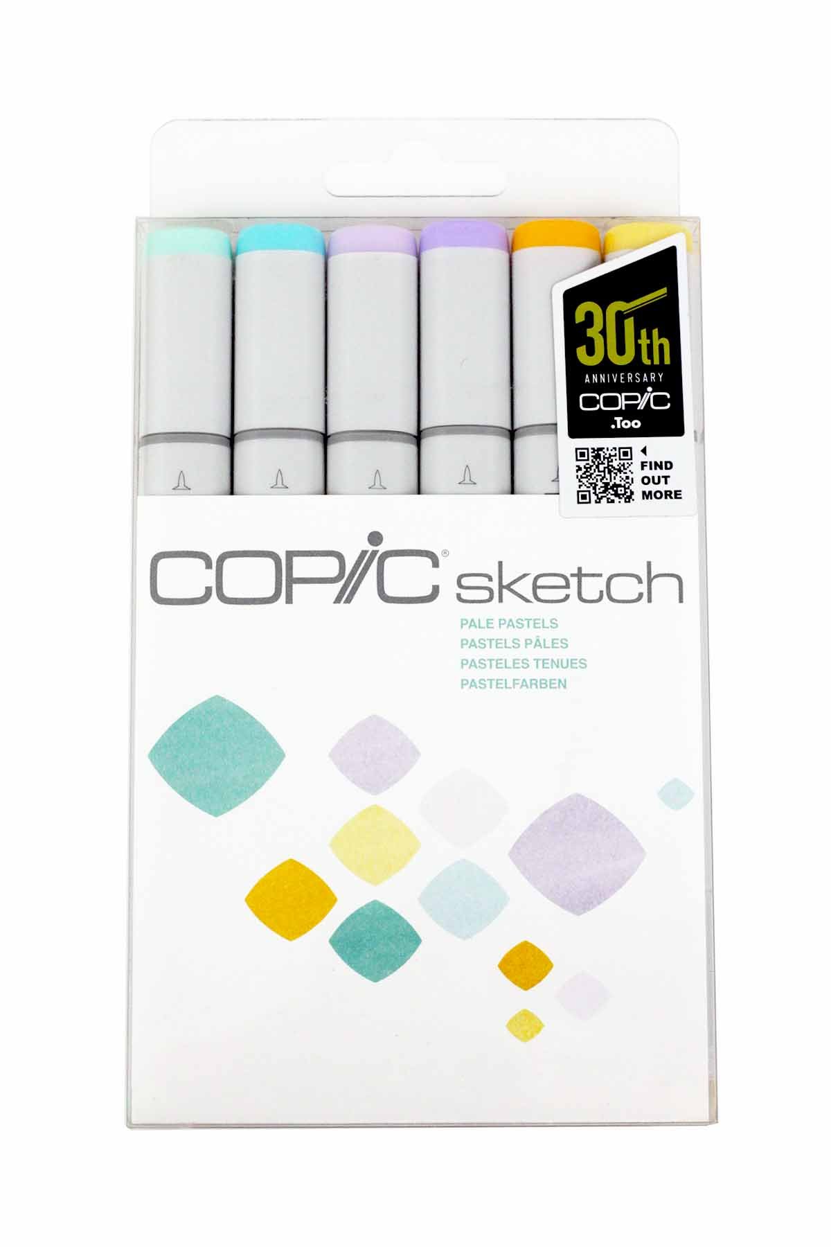 Copic SKETCH MRKR PALE PSTLS 6PC SET