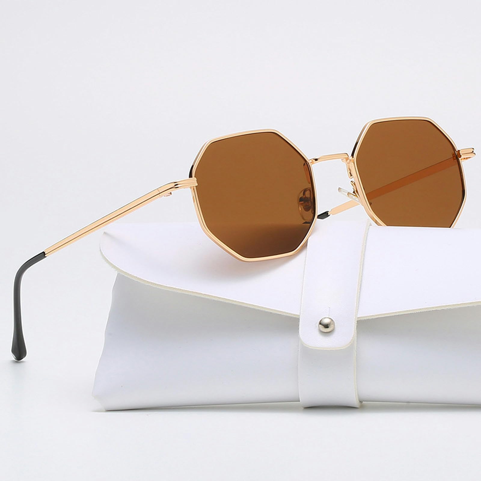 NOGRAX Okulary kwadratowe okulary przeciwsłoneczne kobieta vintage retro mała oprawka okulary przeciwsłoneczne moda damska luksusowe wielokąt