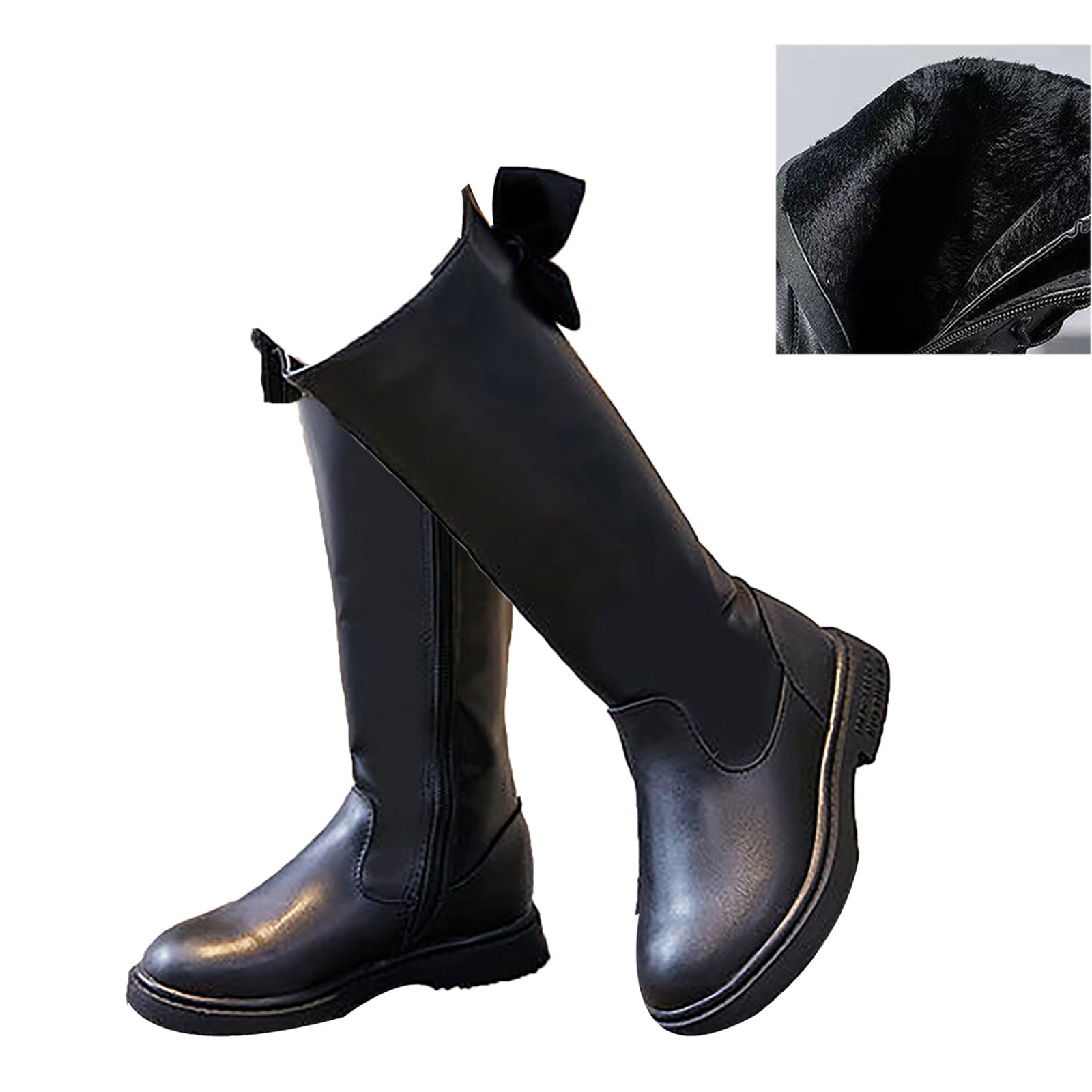 Bottes d'équitation pour fille taille 33 avec semelle en caoutchouc et tube central