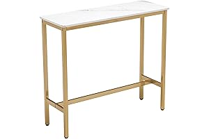 Aklaus Gold Bar Table: Elevate Your Space with Industrial Charm