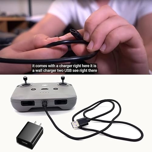 Miniatura 5 de Cable cargador adaptador de corriente USB C de 5 pies para DJI Mini 2, DJI Air 2S, DJI Mavic 3, DJI Mavic Air 2, controlador inteligente DJI,