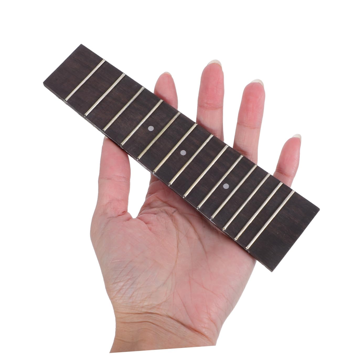 Abaodam Touche de Ukulélé en Bois de Palissandre 17 Pouces 13 Frettes pour Ukulélé Soprano Accessoire de Remplacement Résistant pour Guitare Hawaïenne
