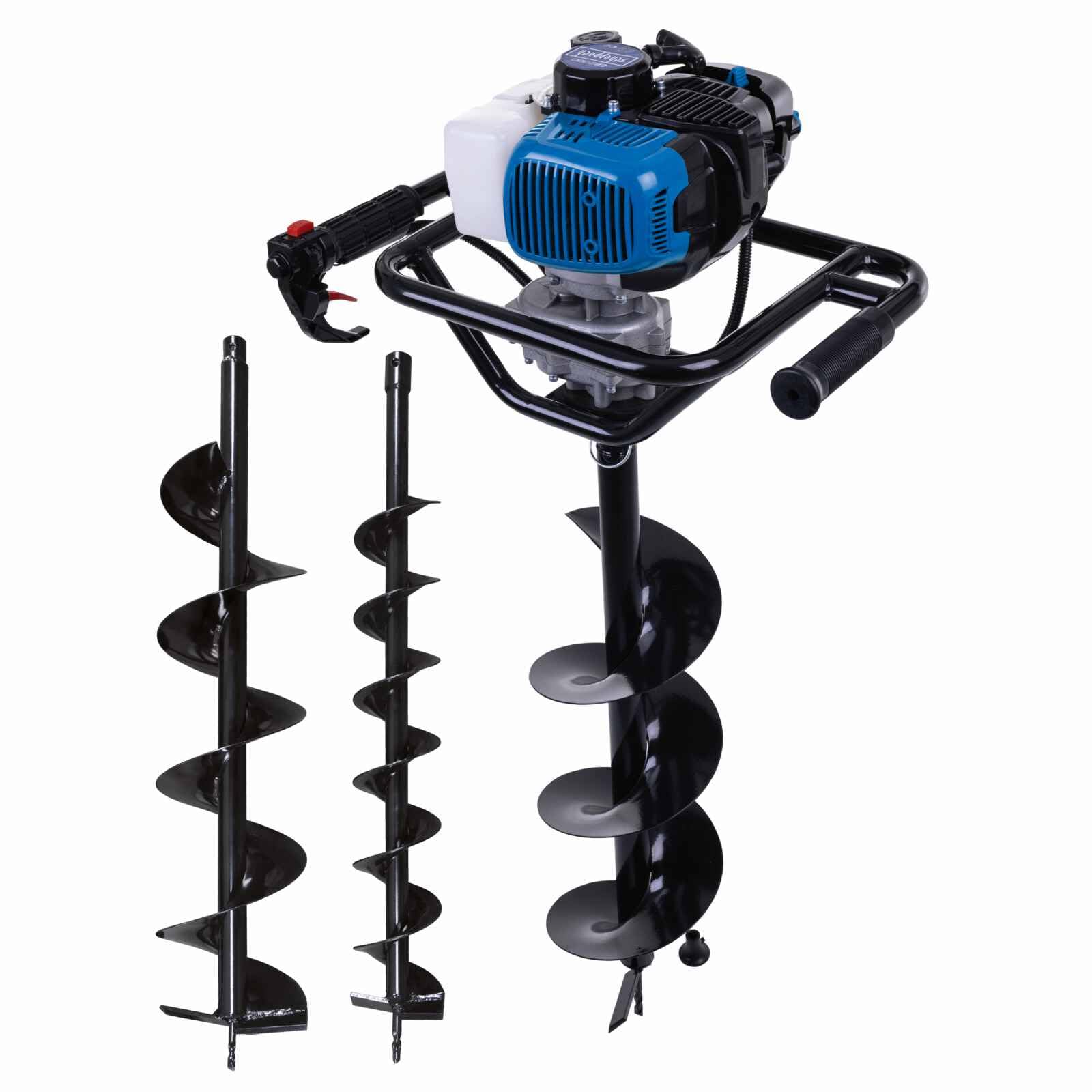 B&Q -  Eb2000 Petrol Earth AugerHole Digger Ground Borer Drill1450W1.9Hp2-Stroke Motor100150 & 200mm Auger Bits